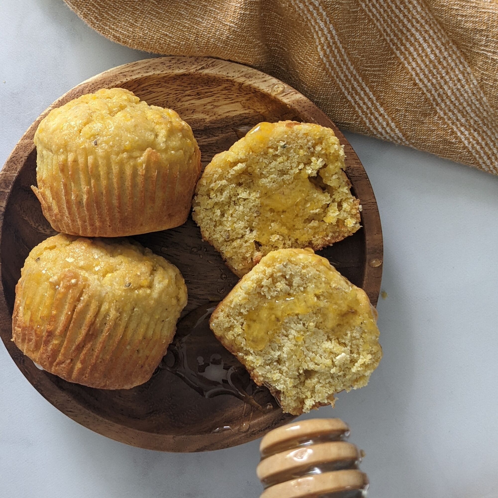 cornbread muffins with pork lard